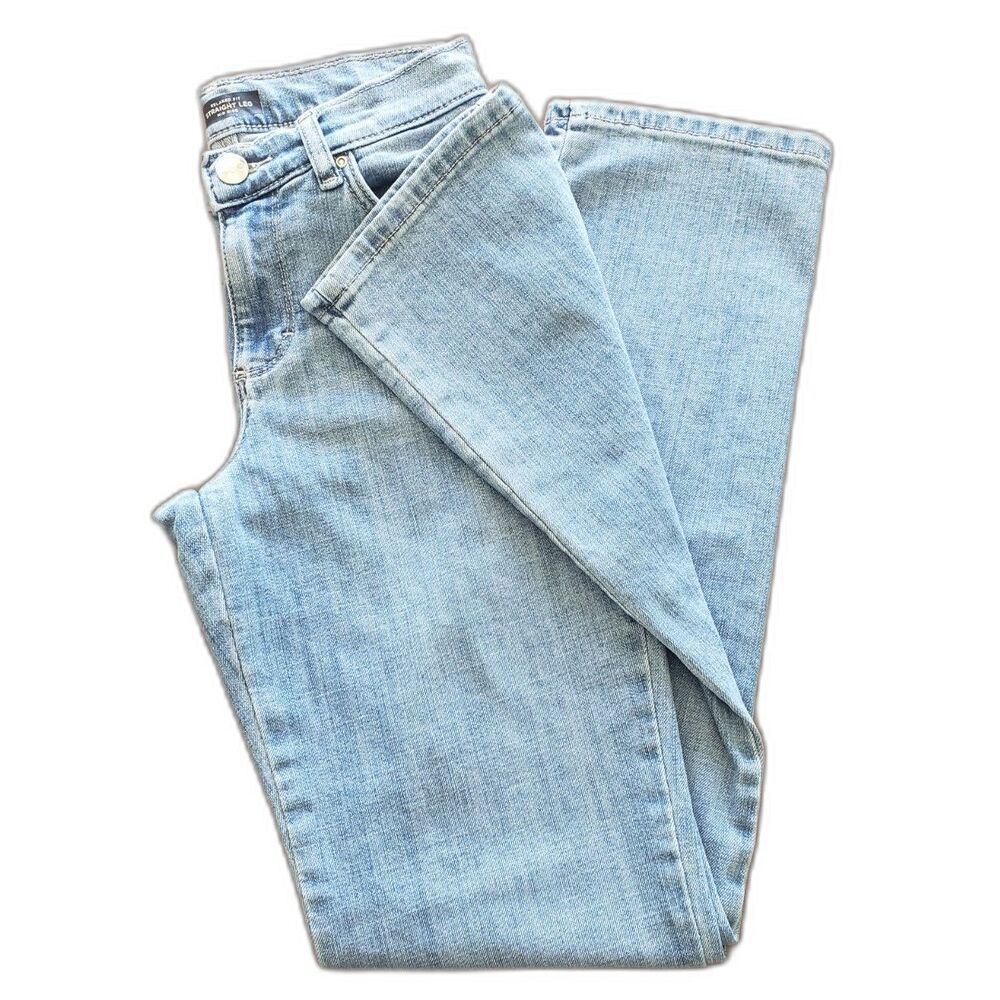 Lee - Relaxed Fit Jeans - Straight Leg - Mid Rise - Blue Wash - Women Size 2 - Picture 5 of 8